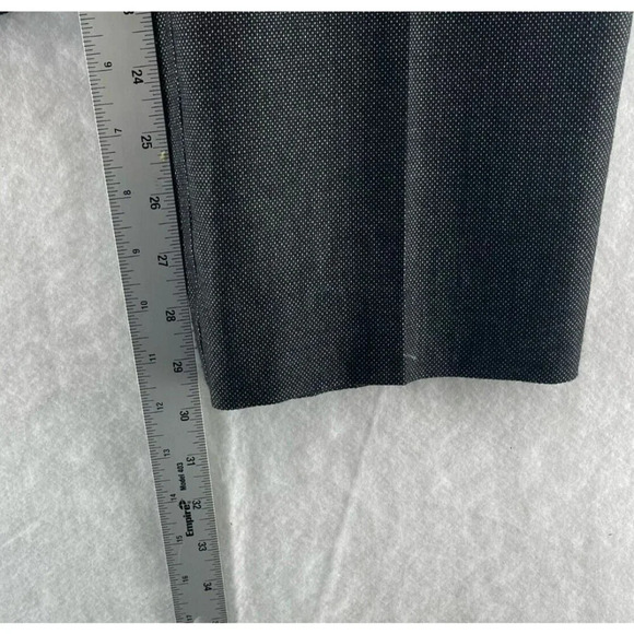 Sigrid Olsen Pants Women's Sz 6 Black Birdseye Welt Stretch Straight Dress Pants - Picture 4 of 8